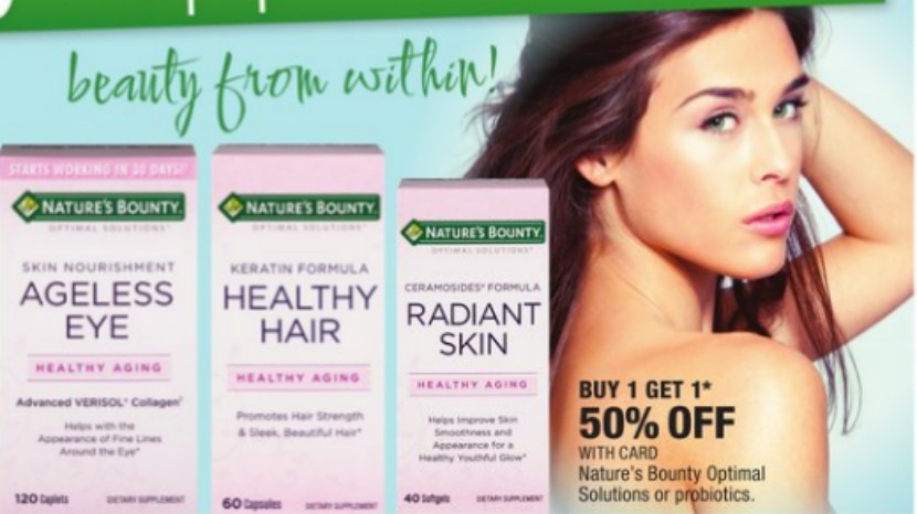 Natures Bounty ad in CVS flyer
